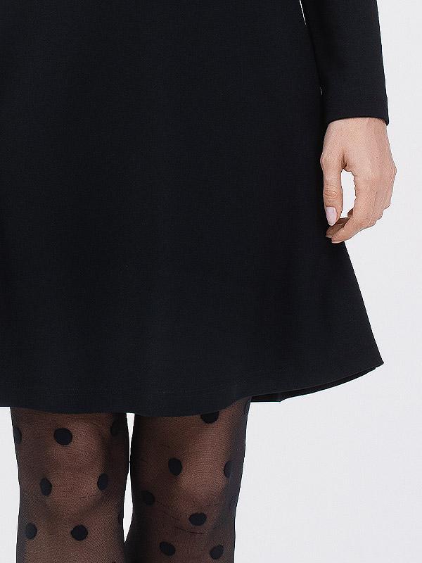 Utenas dizaineres A. Kuzmickaites kleita ar tauriņa veida apkakli "Oriana Black - White"