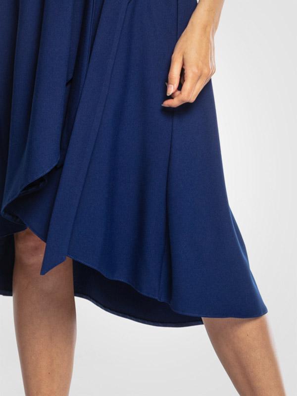 Tessita asimetriska kleita ar jostiņu "Neila Blue"