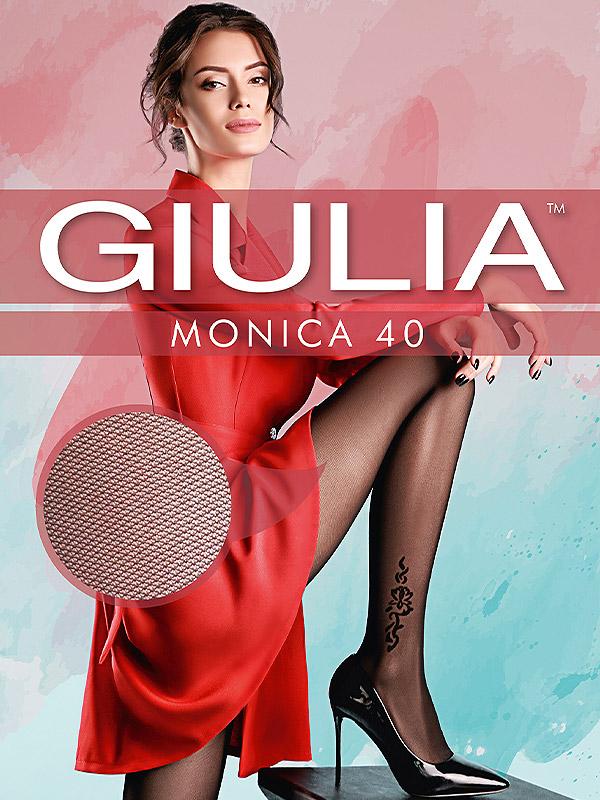 Giulia колготки с татуировкой "Monica N.10 40 Den Nero"
