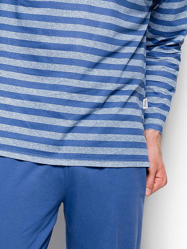 Taro kokvilnas vīriešu pidžama "Max Blue"