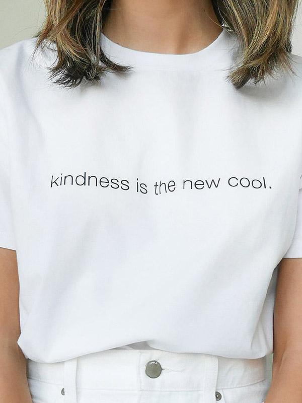 Atella kokvilnas krekls "Kindness White"