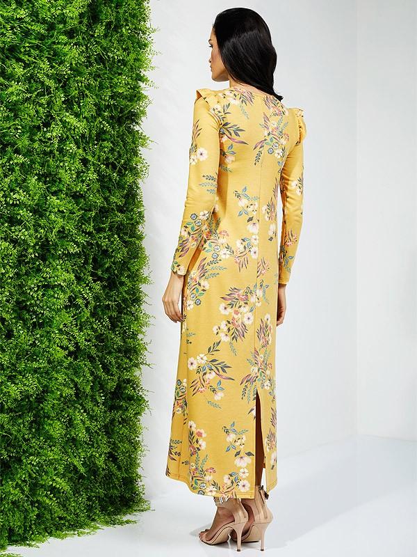 Lega kleita "Marigold Mustard Flower Print"
