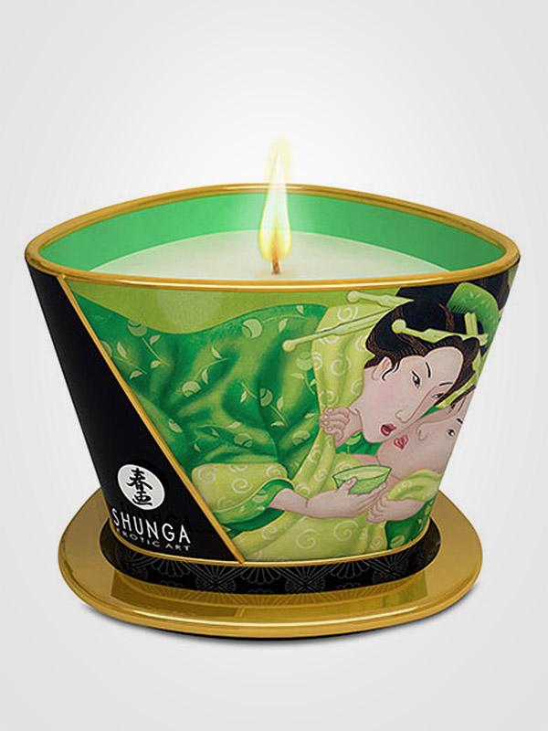 Shunga masāžas svece "Vela 170ml Exotic Green Tea"
