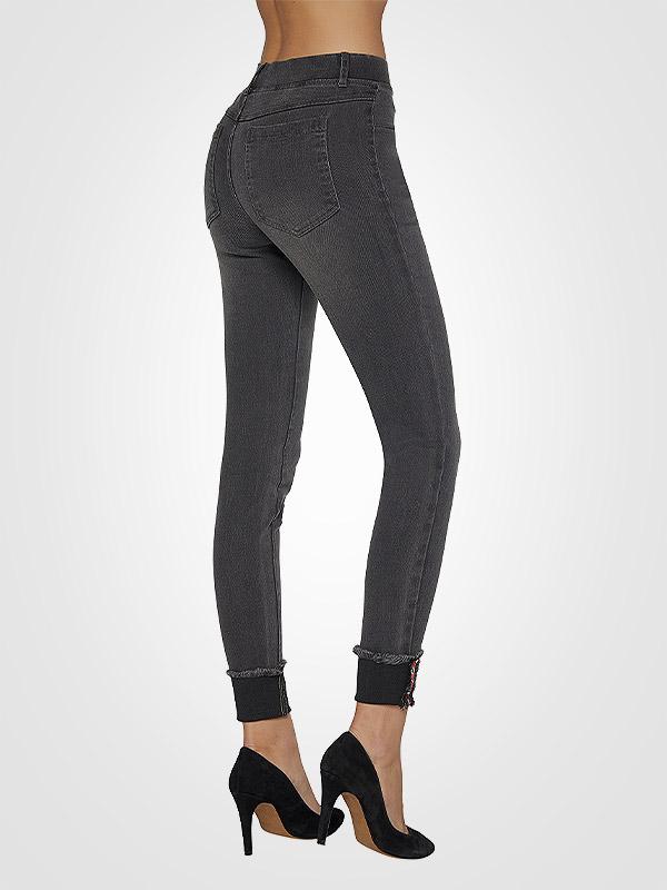 Ysabel Mora dibenu paceļošas džinsu bikses "Sebella Push-Up Dark Grey Jeans"