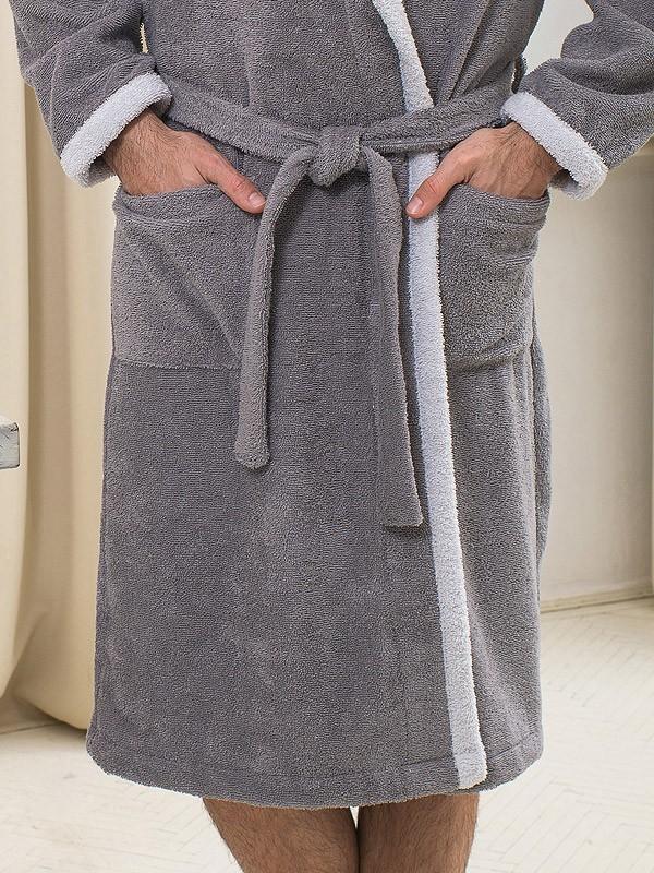 Belmanetti vīriešu kokvilnas halāts "Olsen Grey"