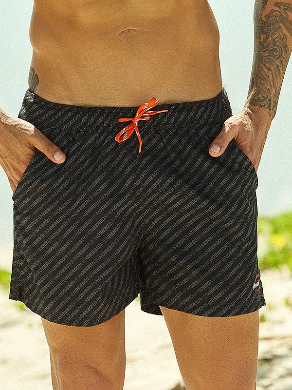 Henderson пляжные шорты "Helix Black - Orange - Grey"