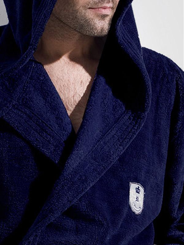 L&L vīriešu halāts ar kapuci "Iwo Navy"