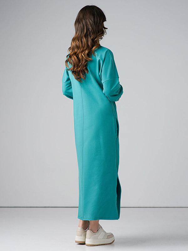 Lega gara, zīmola kokvilnas kleita "Bruna Turquoise"