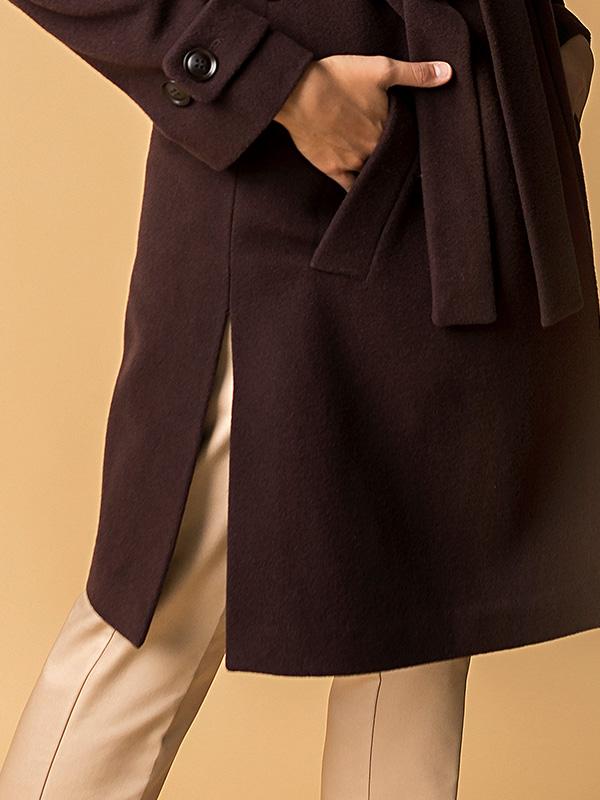 Lener Cordier шерстяное пальто "Colette Chestnut"