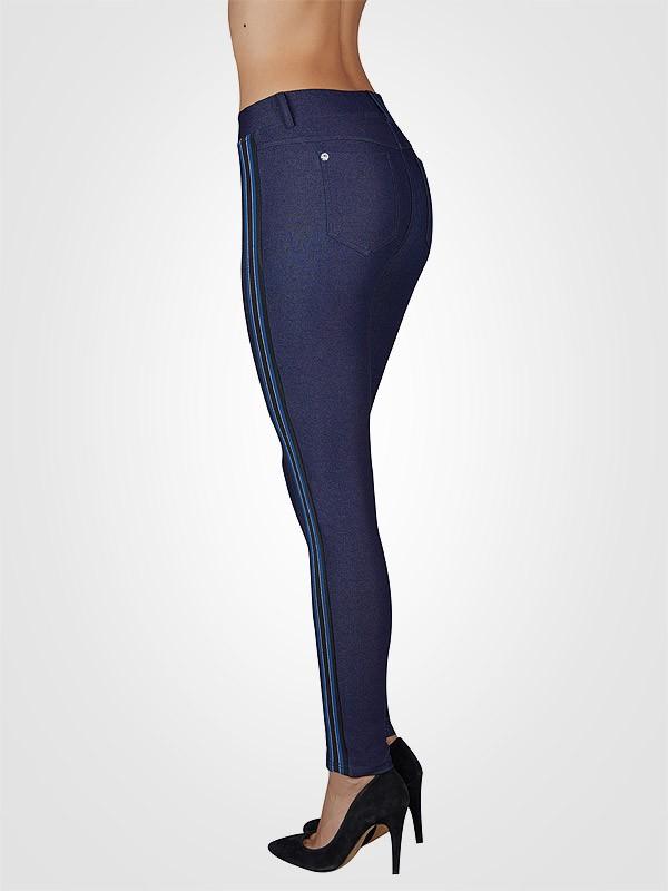 Ysabel Mora штаны приподнимающие ягодицы с кристаллом Swarovski "Nonna Push-Up Navy Jeans"
