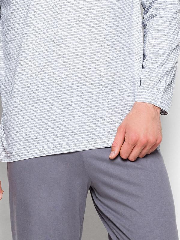 Taro kokvilnas vīriešu pidžama "Max Grey - Graphite"
