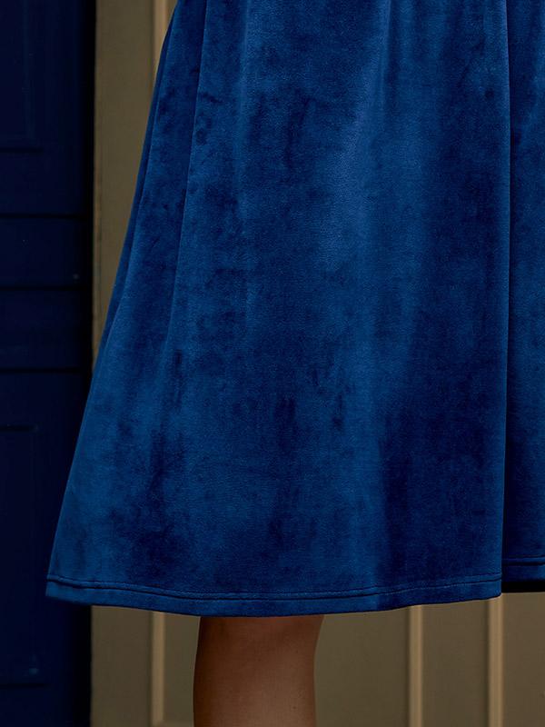 Lega kokvilnas kleita "Deima Blue Velour"