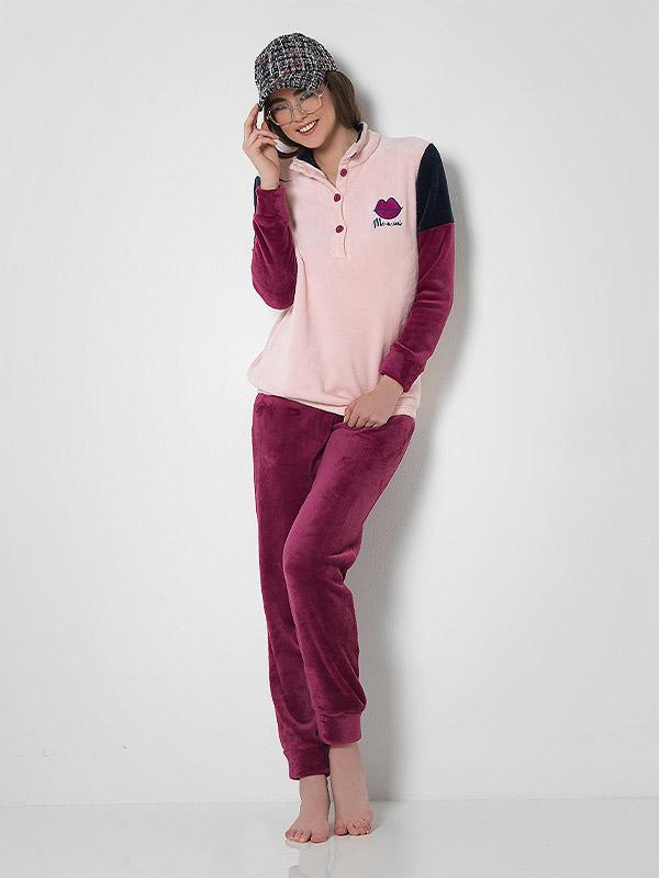 Mi-a-mi silts mājas apģērbs "Leonny Fuchsia - Pink - Navy"