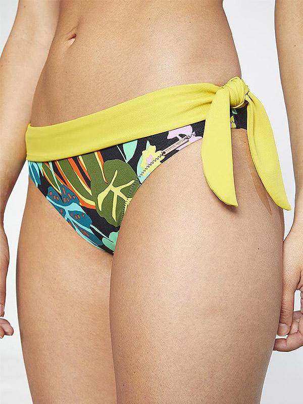 Ysabel Mora bikini peldkostīms ar stīpiņām "Alani Green - Multicolor Floral Print"
