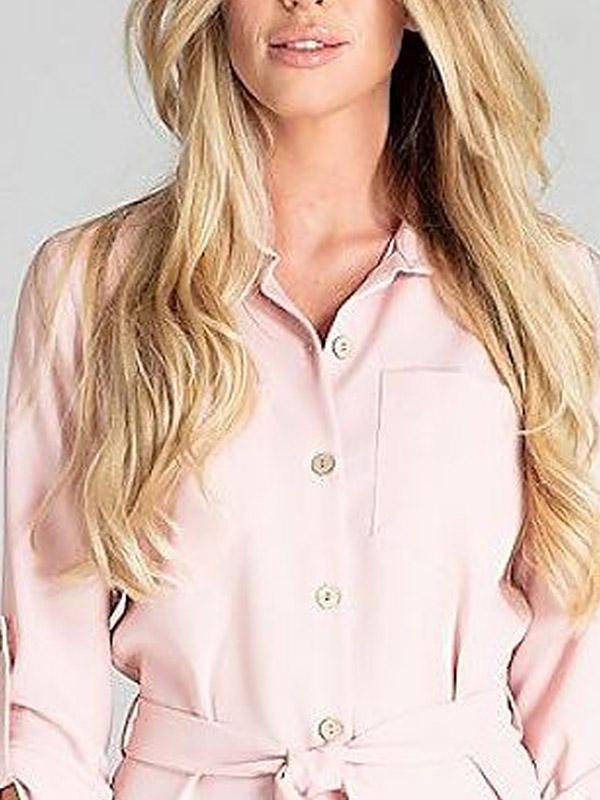 Figl kleita -krekls ar jostu "Oliwia Pink"