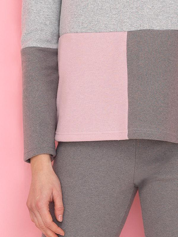 Bisbigli gara pidžama ar kokvilnu "Milona Grey - Light Pink