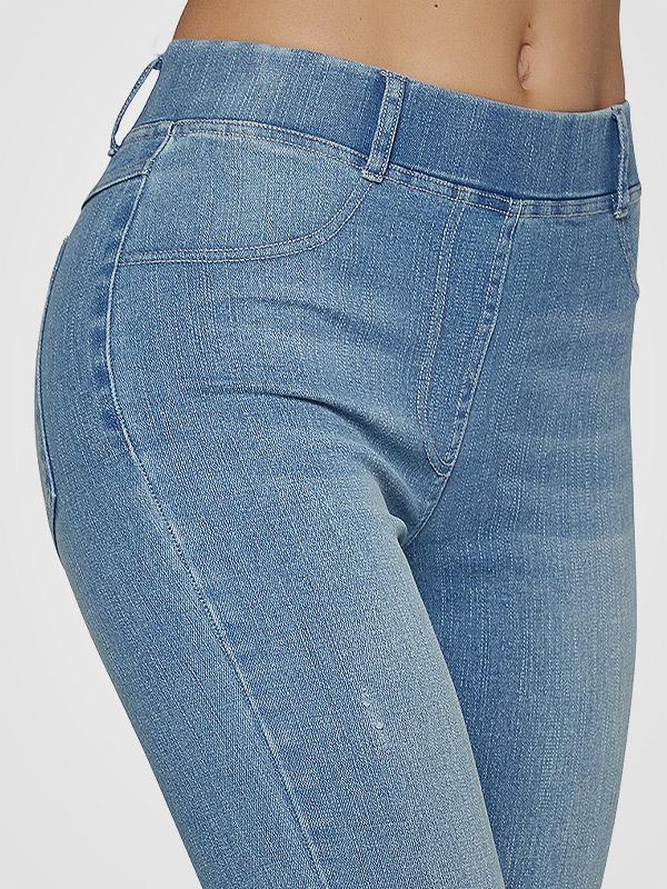 Ysabel Mora dibenu paceļošas džinsu bikses "Amada Push-Up Light Blue Jeans"