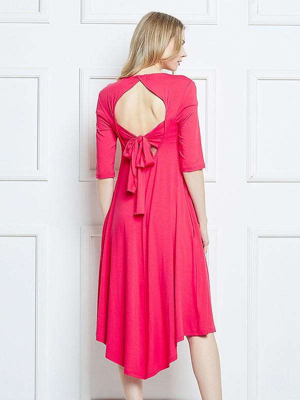 Lega вискозное платье "Elin Coral Red"