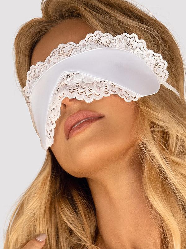 Obsessive miega maska ​​ar mežģīnēm "Amor Blanco White"