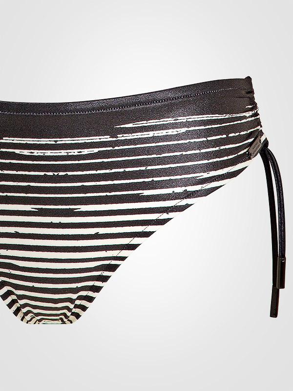 Maryan Mehlhorn peldkostīms "Chintz Black - White Stripes"