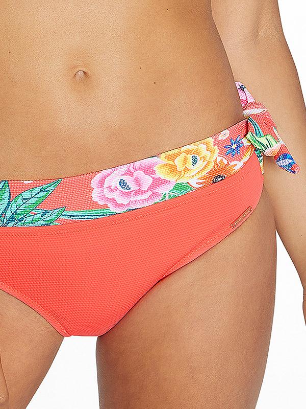 Ysabel Mora bikini bandeau peldkostīms "Helene Coral - Multicolor Flower Print"