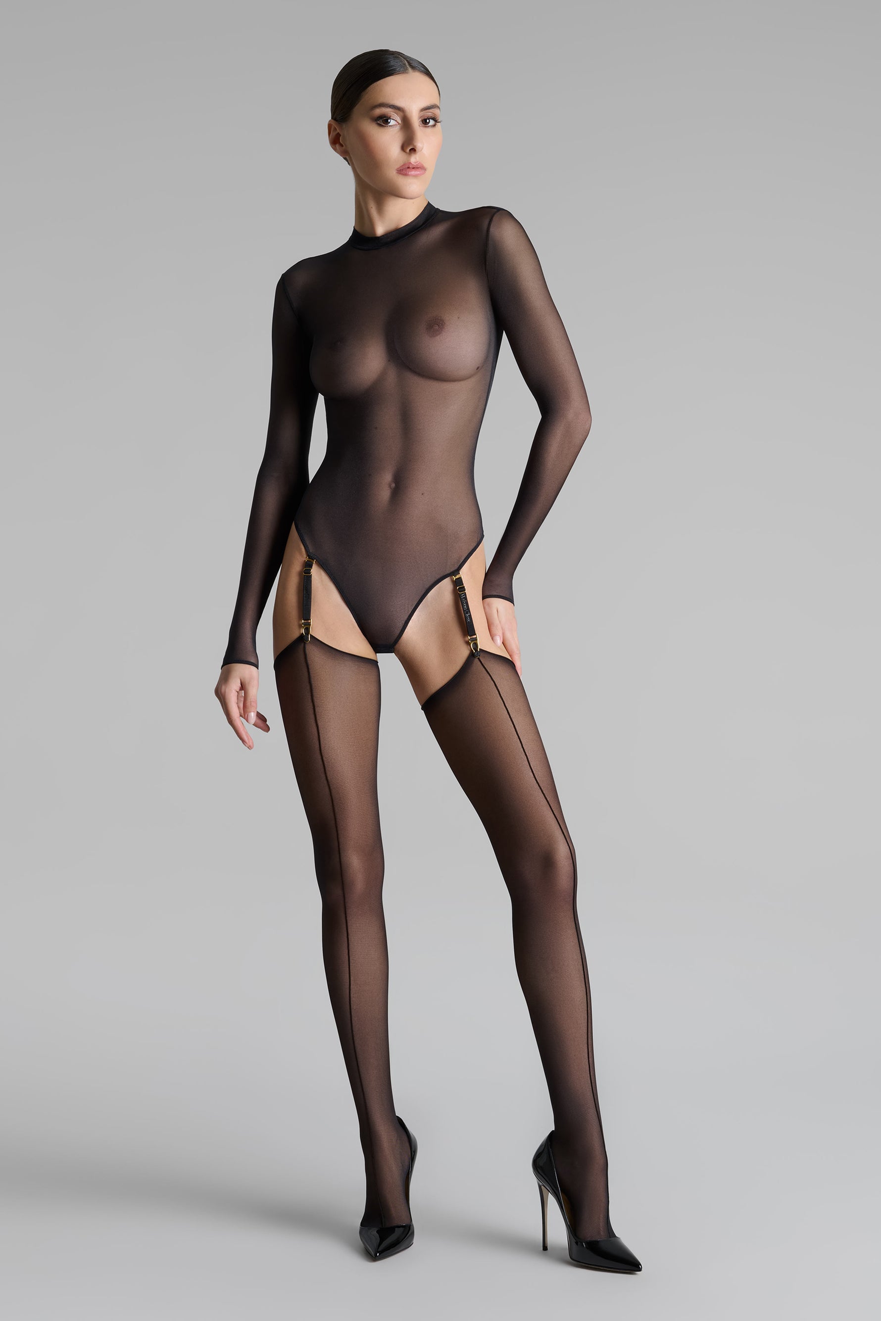 Maison Close's signature cut and curled stockings