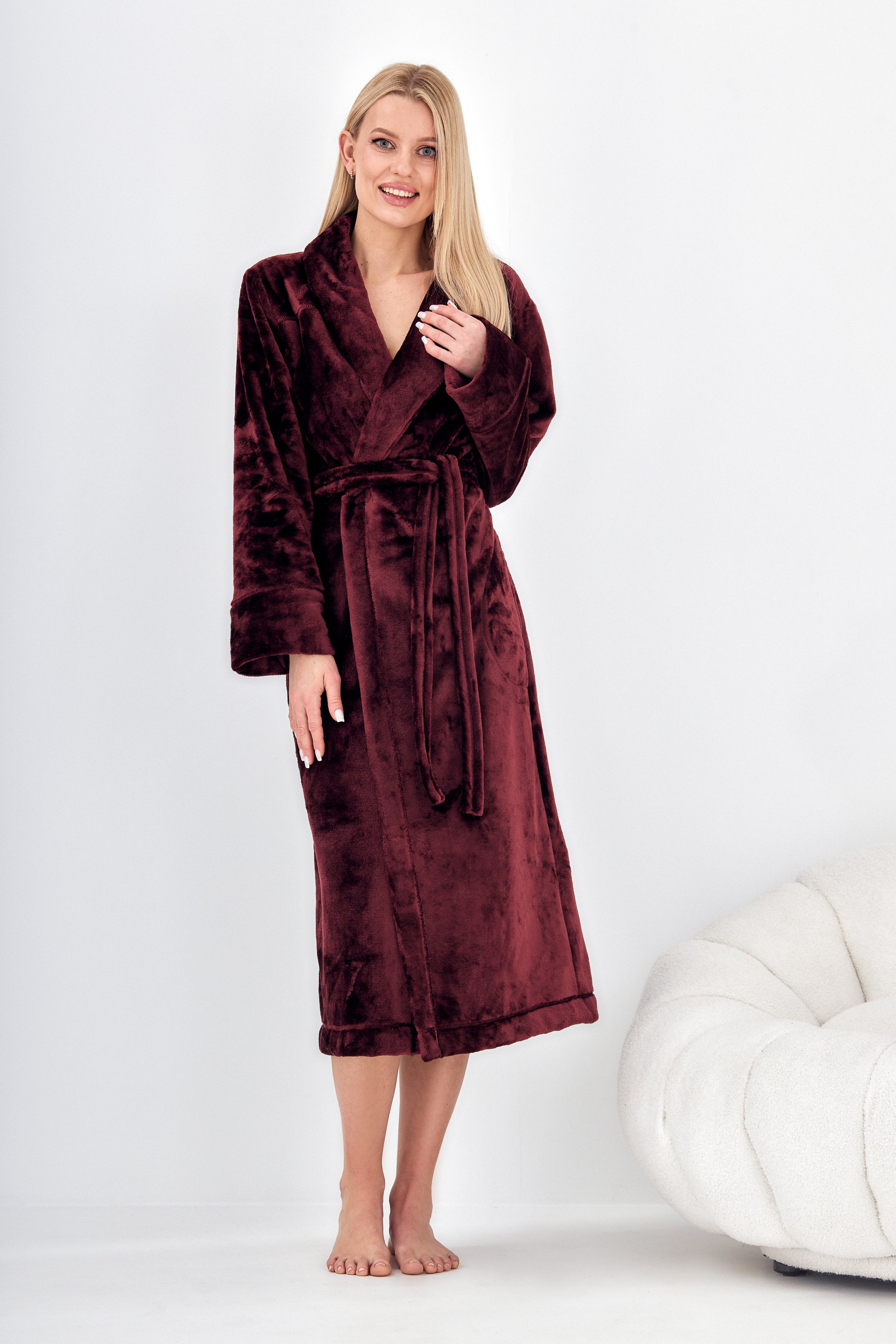 L&L garš halāts "Sky Bordeaux"
