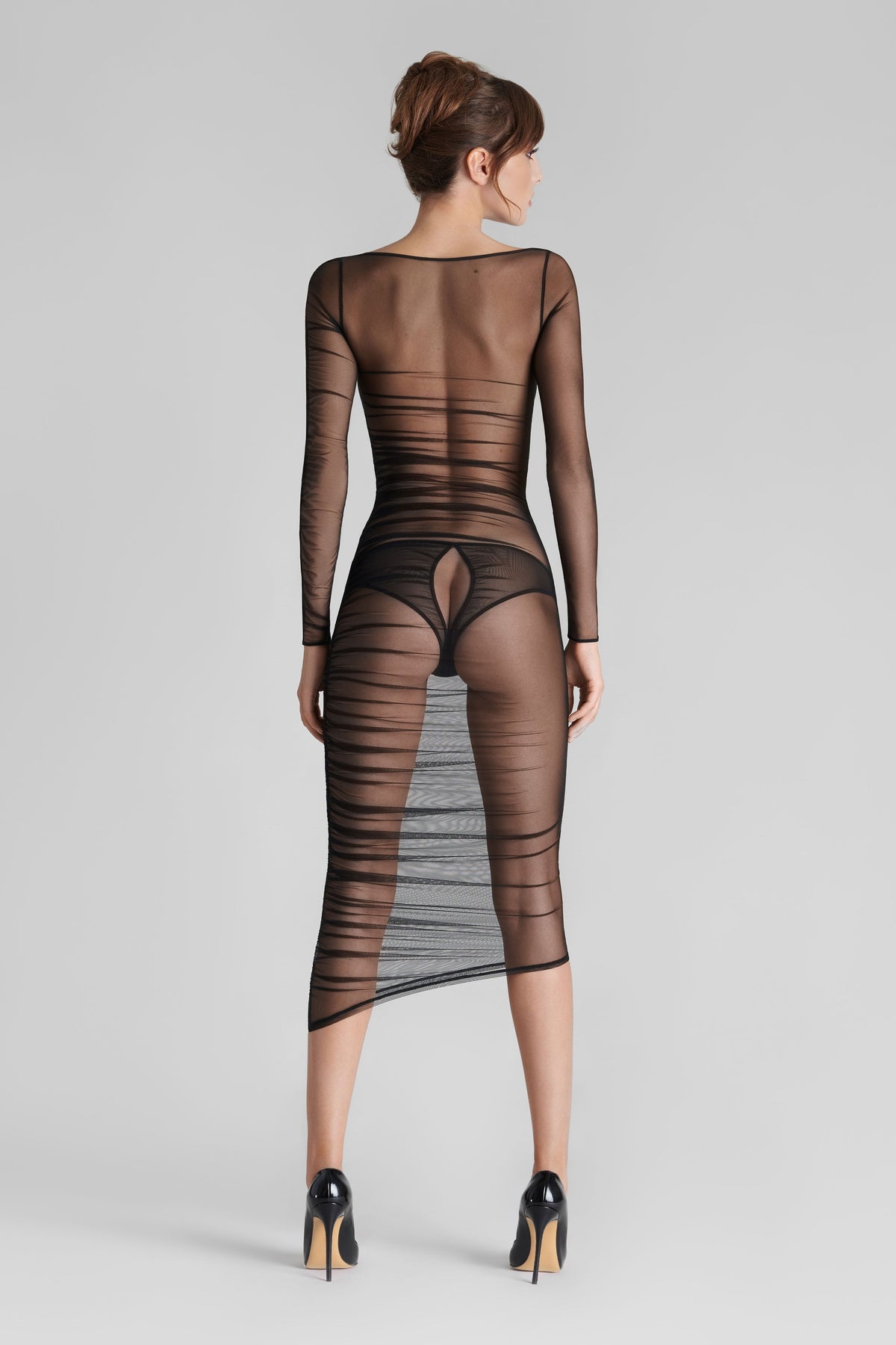 Maison Close открытые трусики "Nuit Fauve Black"