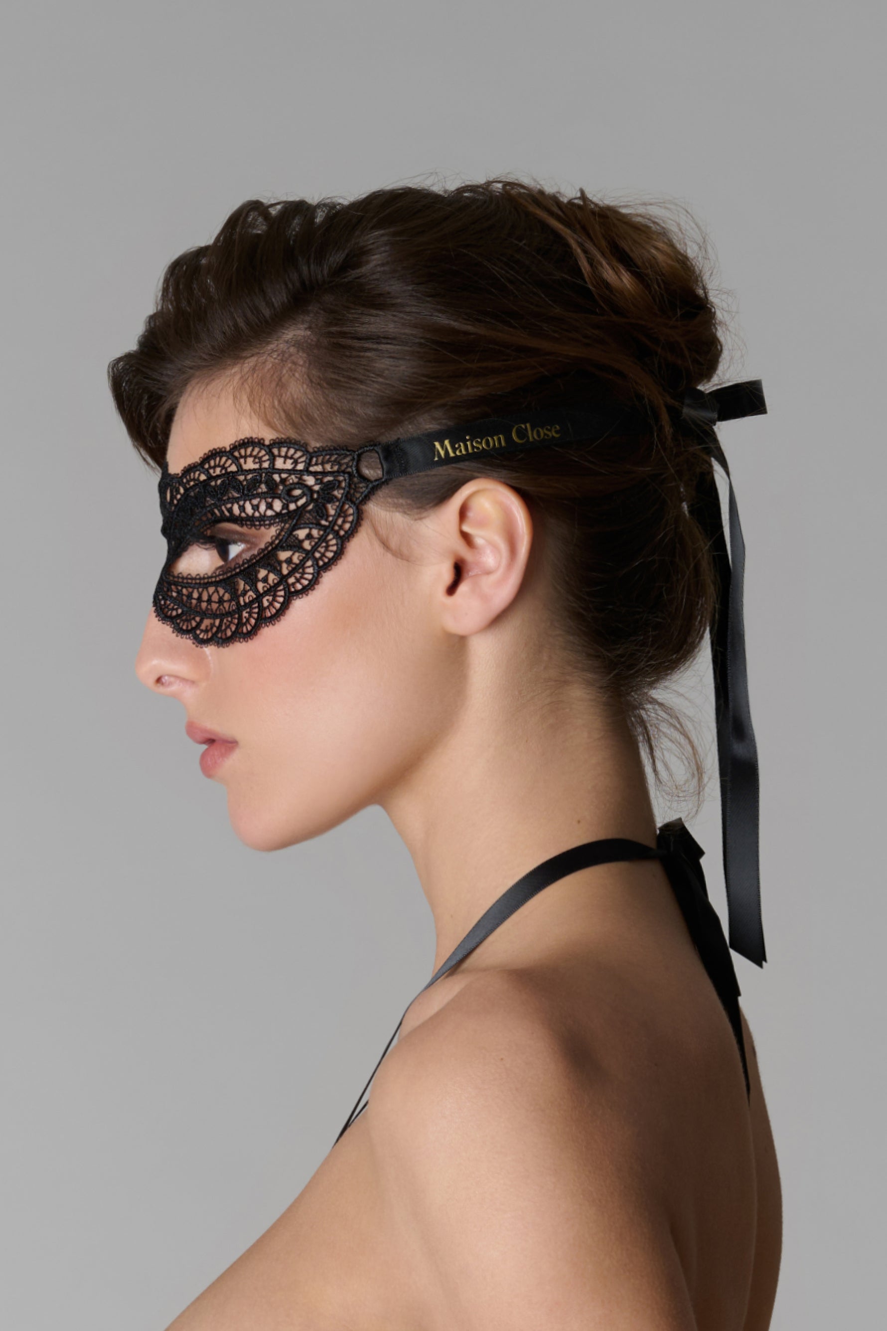 Maison Close mežģīņu maska ​​"Le Ravissant 2 Black"
