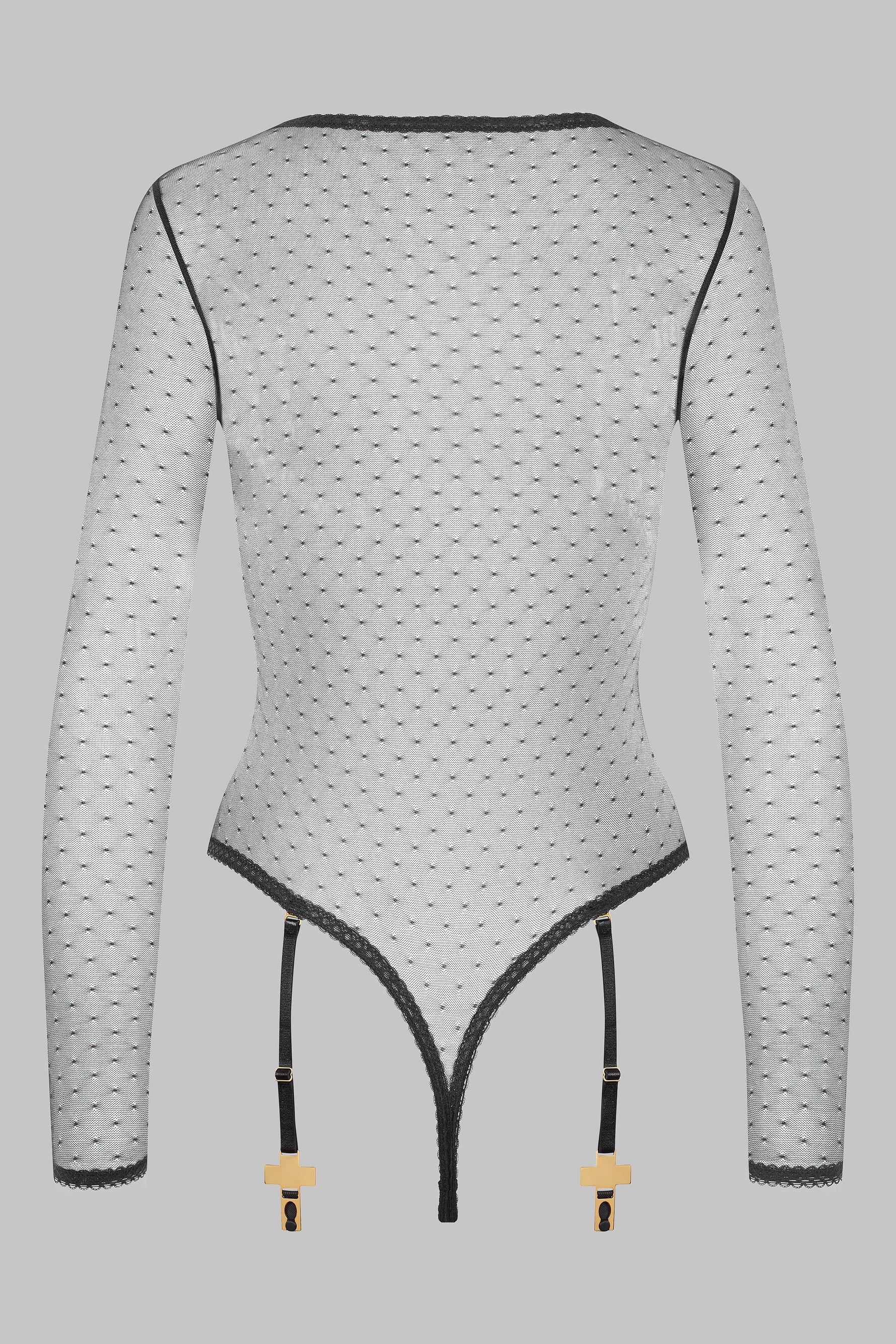 Bodystring plumetis garter belt