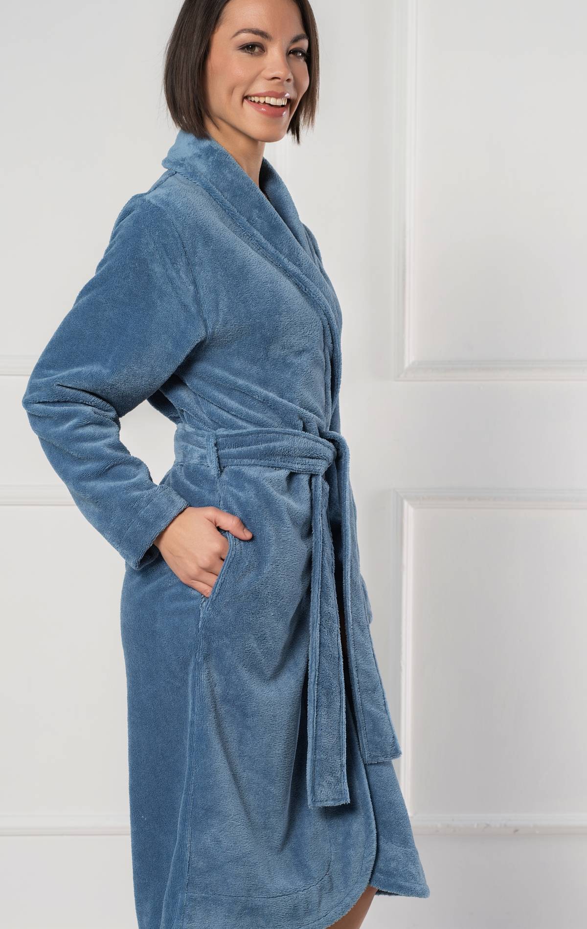 minkštas chalatas moterims