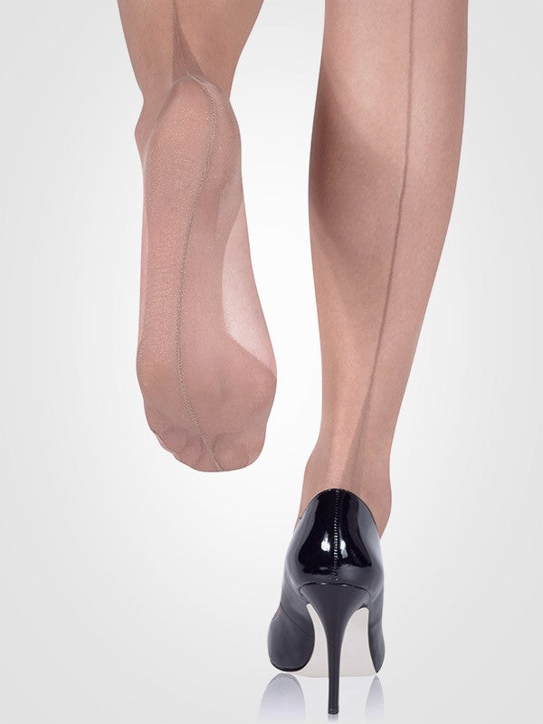 Gio prisegamos kojinės "Point Heel Bronze"