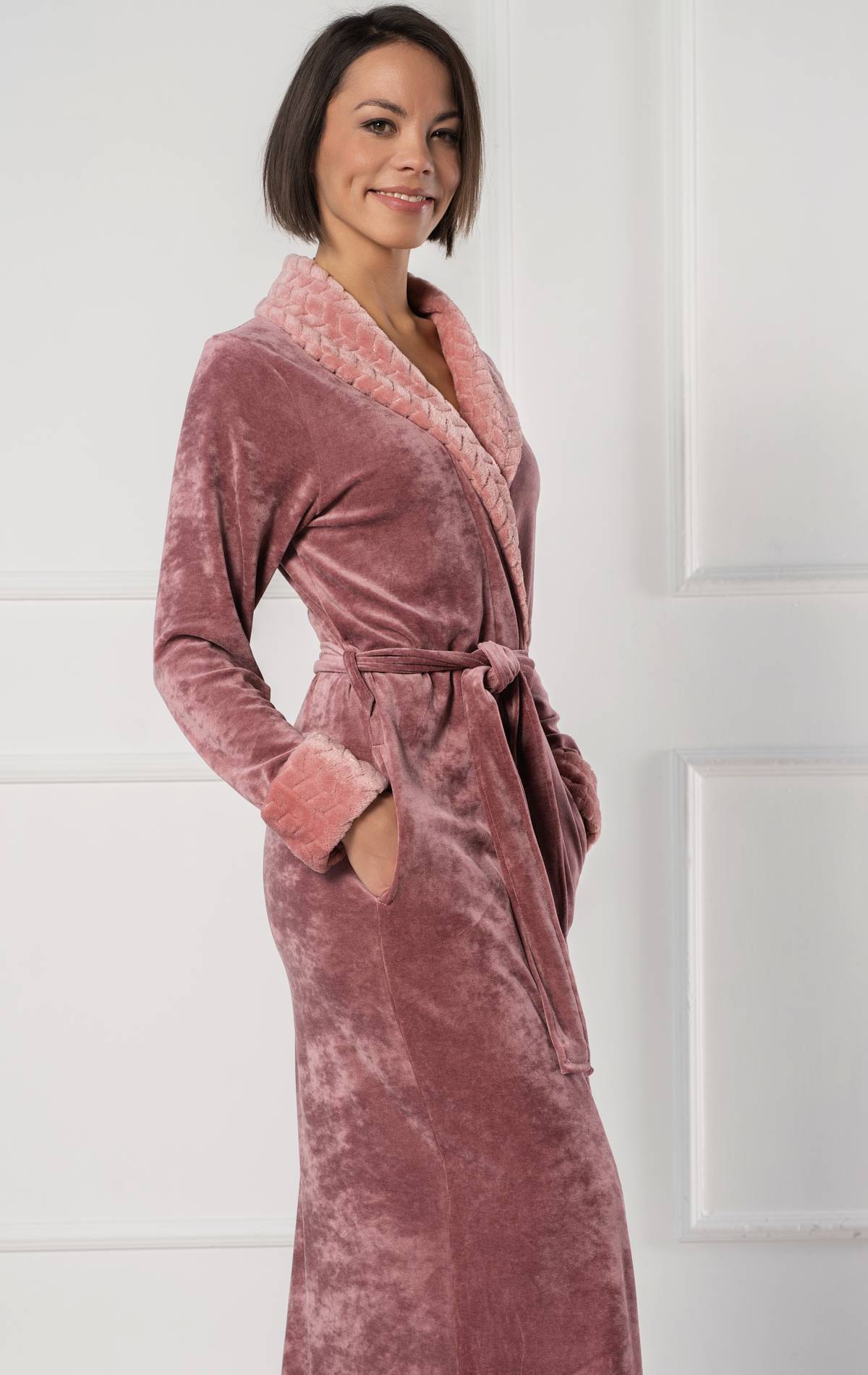 Belmanetti garš bambusa šķiedru halāts 