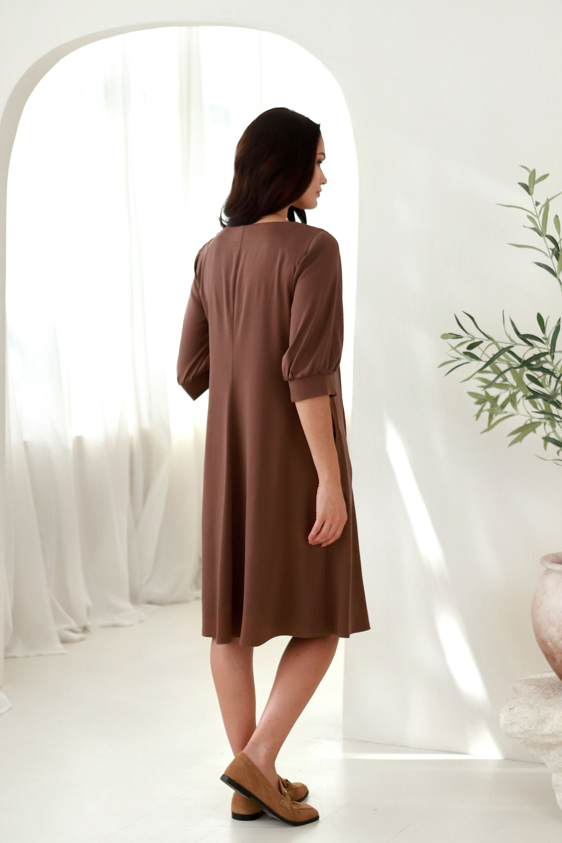 elegantiška A formos suknelė