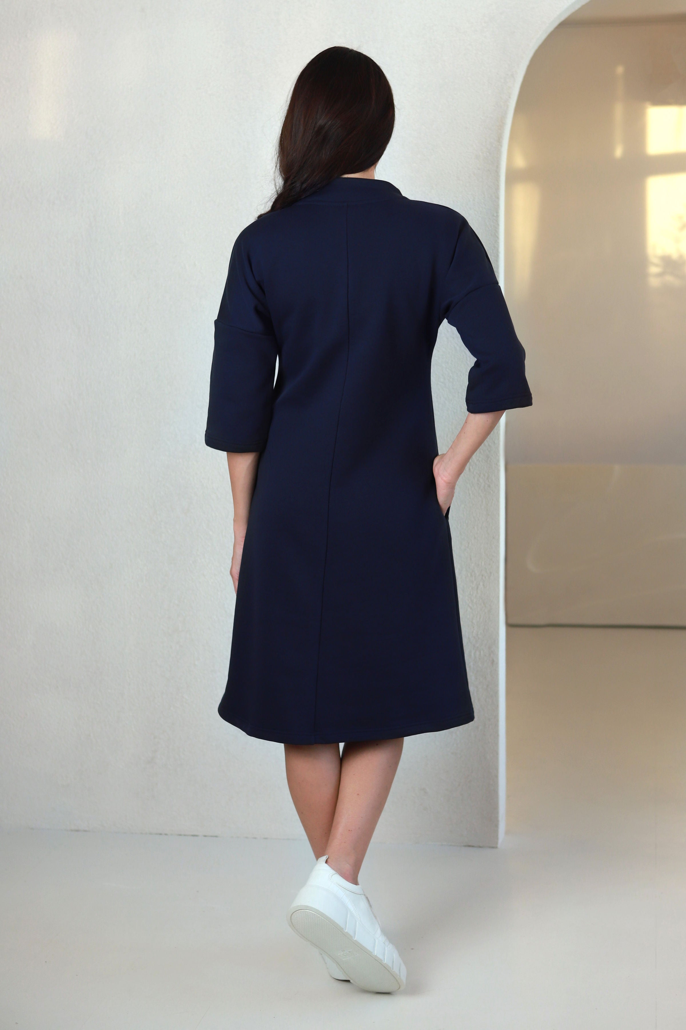 medvilninė suknelė moterims