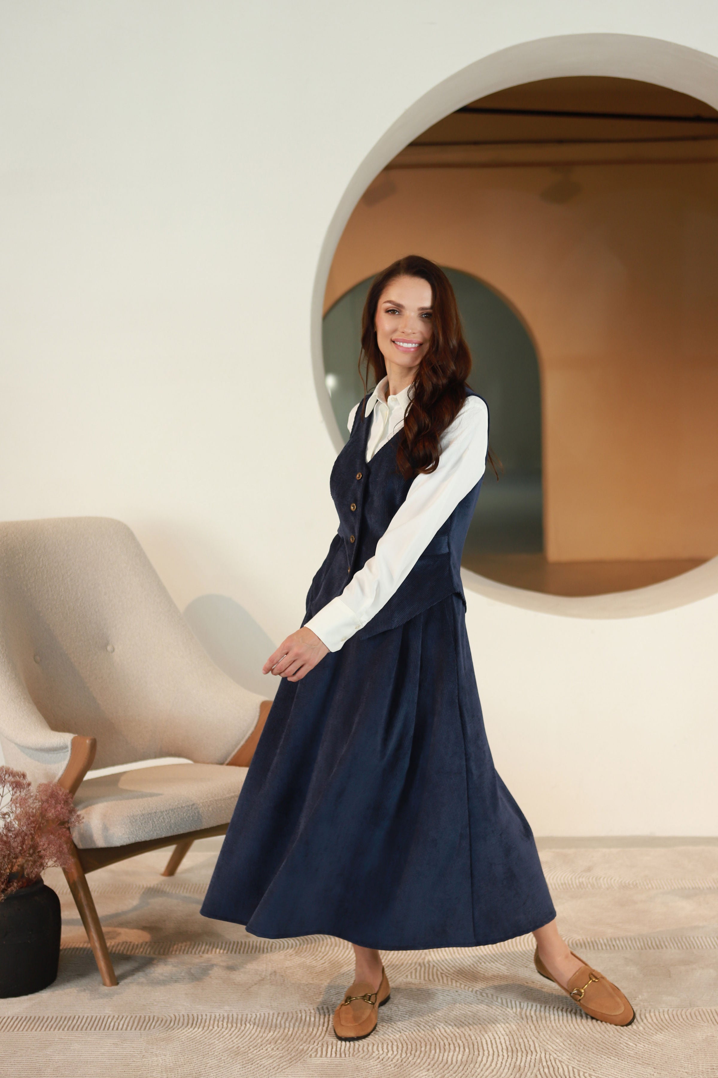 Lega samta korsete "Siena Navy Velvet"