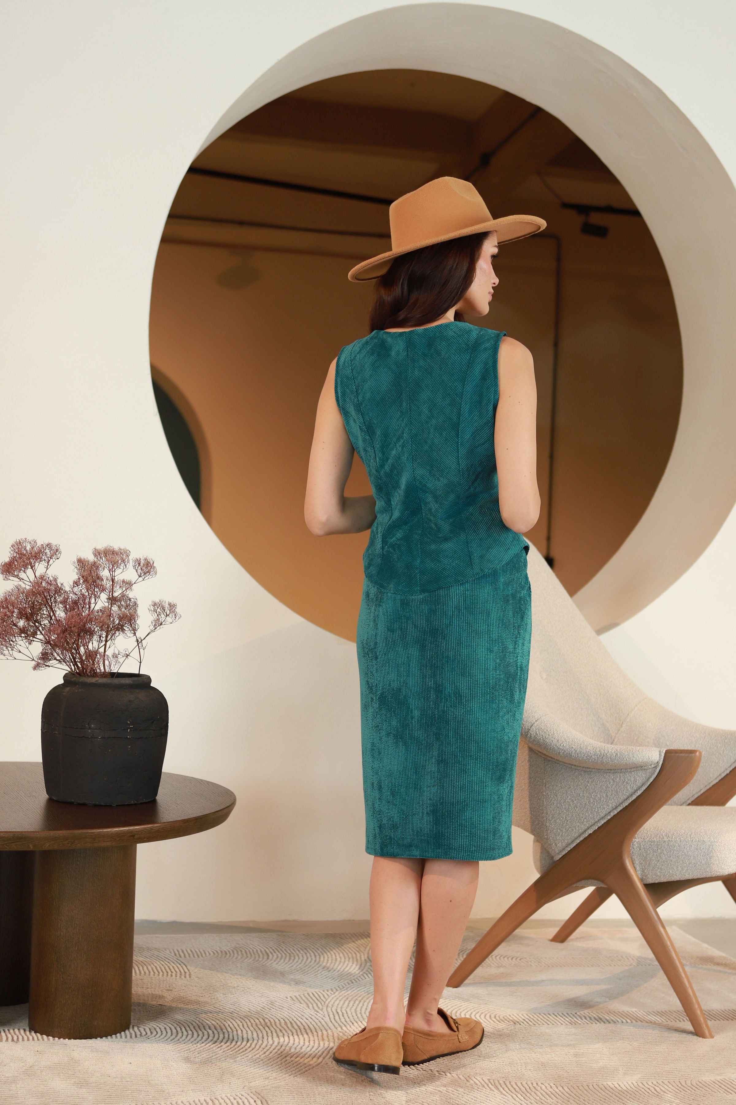 Lega samta korsete "Siena Turquoise Velvet"