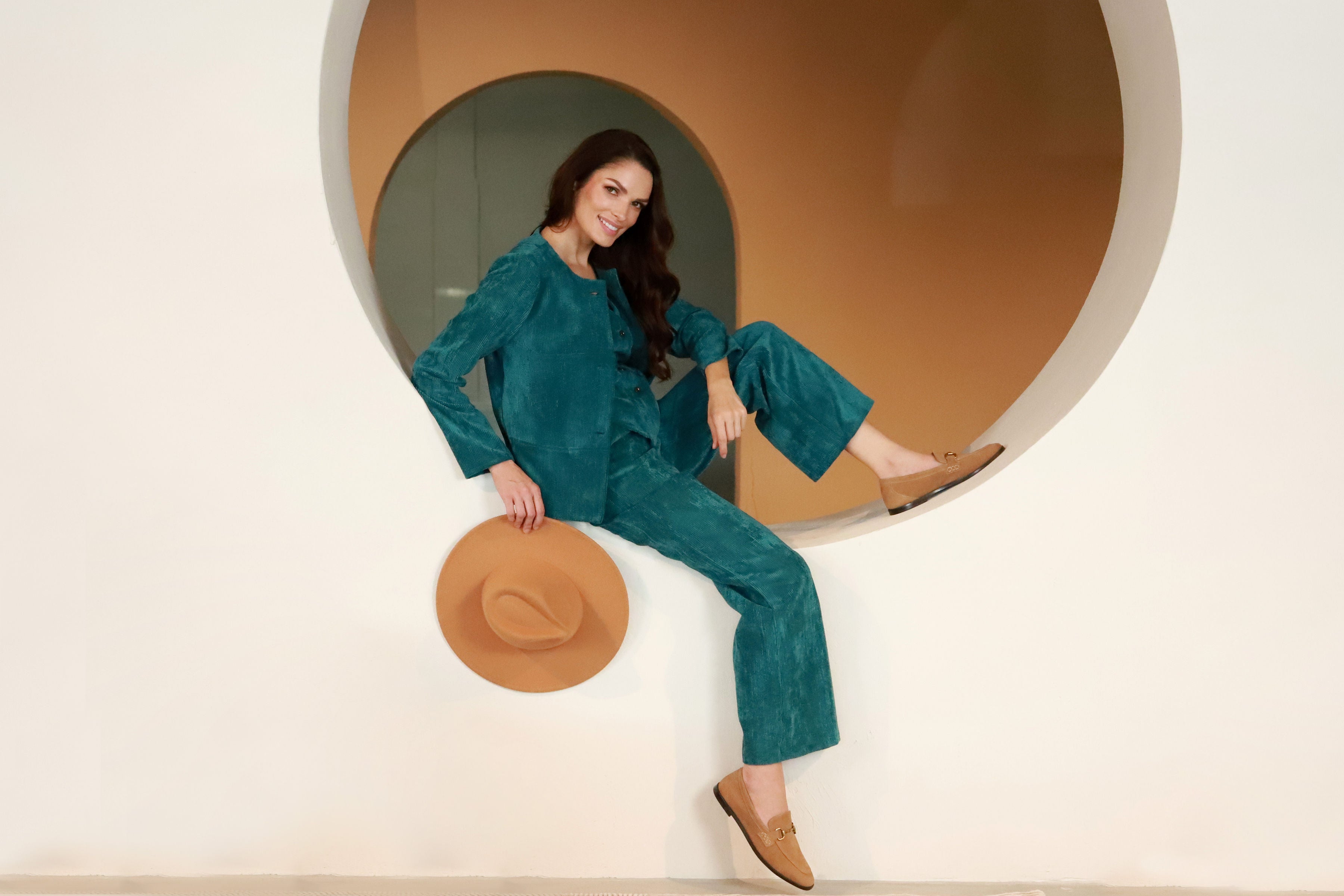 Lega samta korsete "Siena Turquoise Velvet"