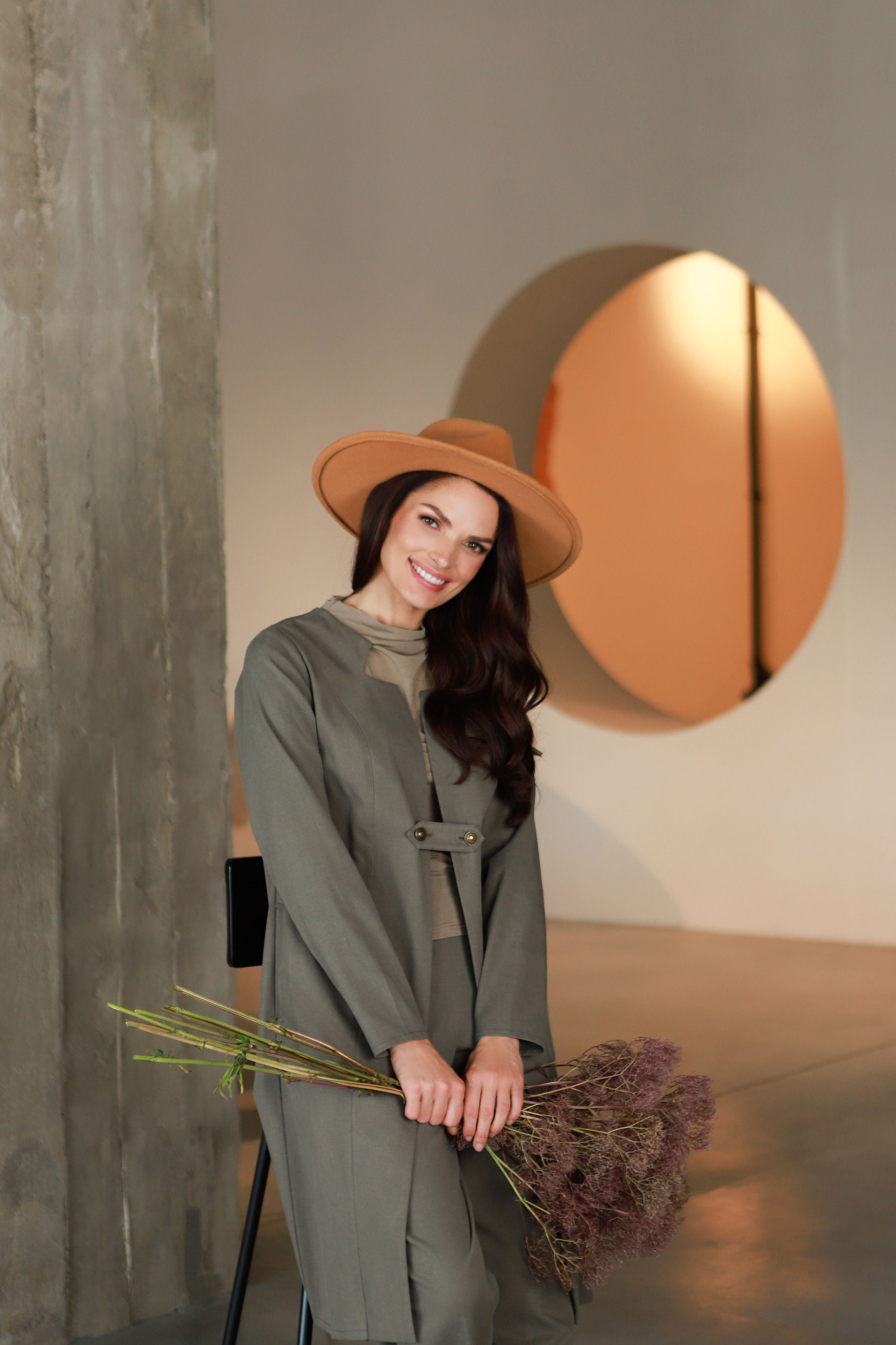 Lega Trousers Hannah Olive Grey