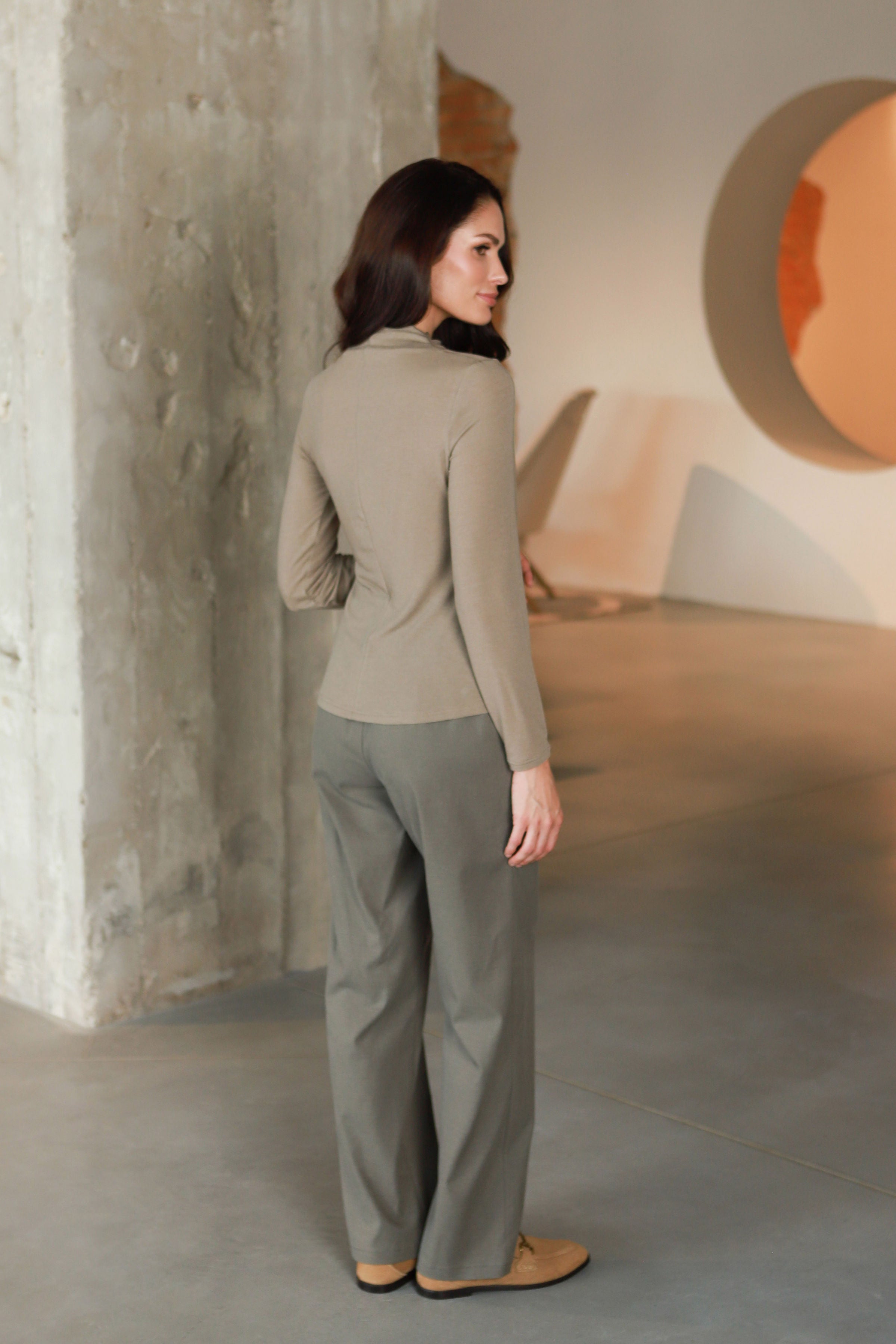 Lega Trousers Hannah Olive Grey