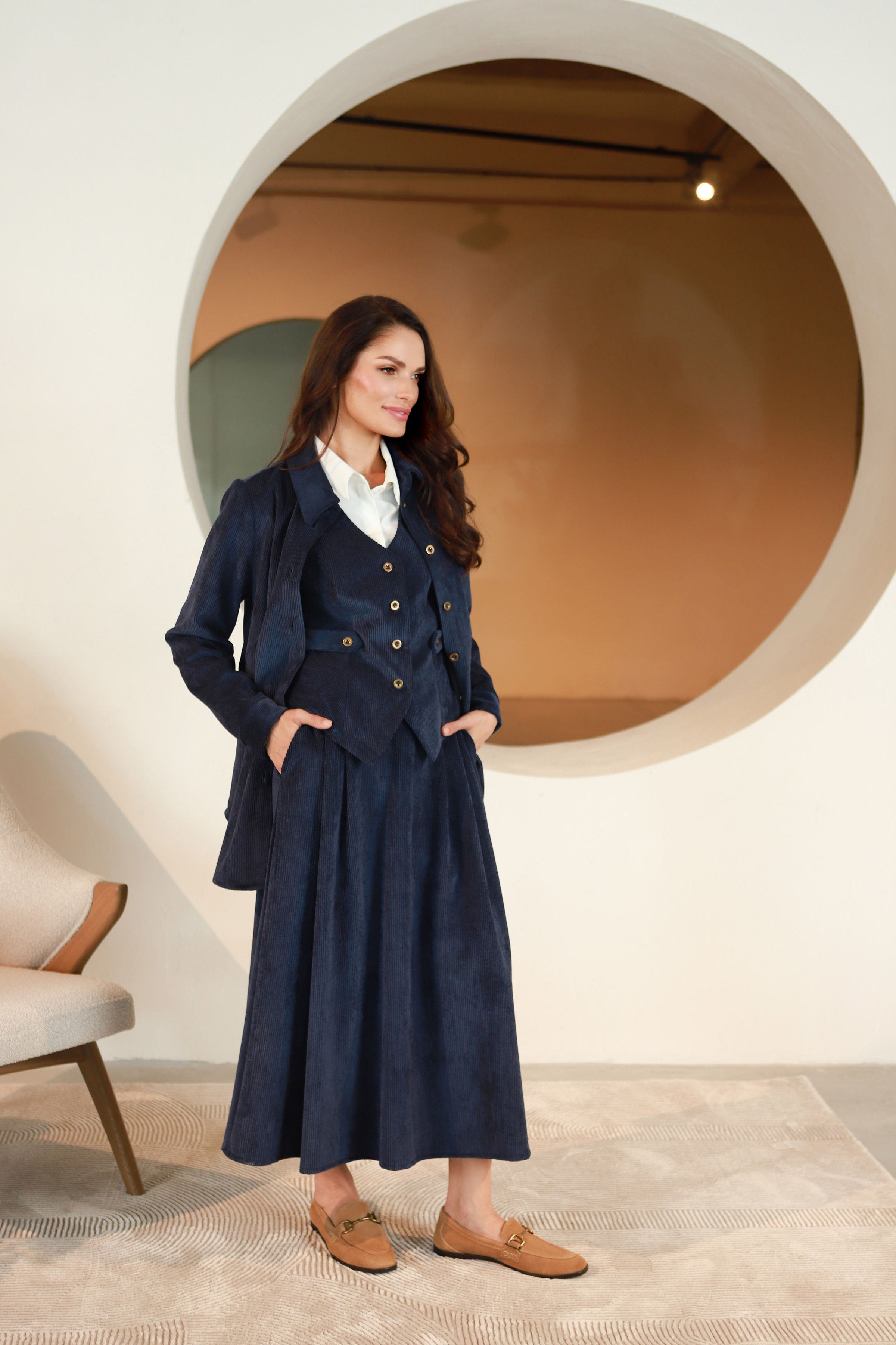 Lega samta jaka "Gerda Navy Velvet"