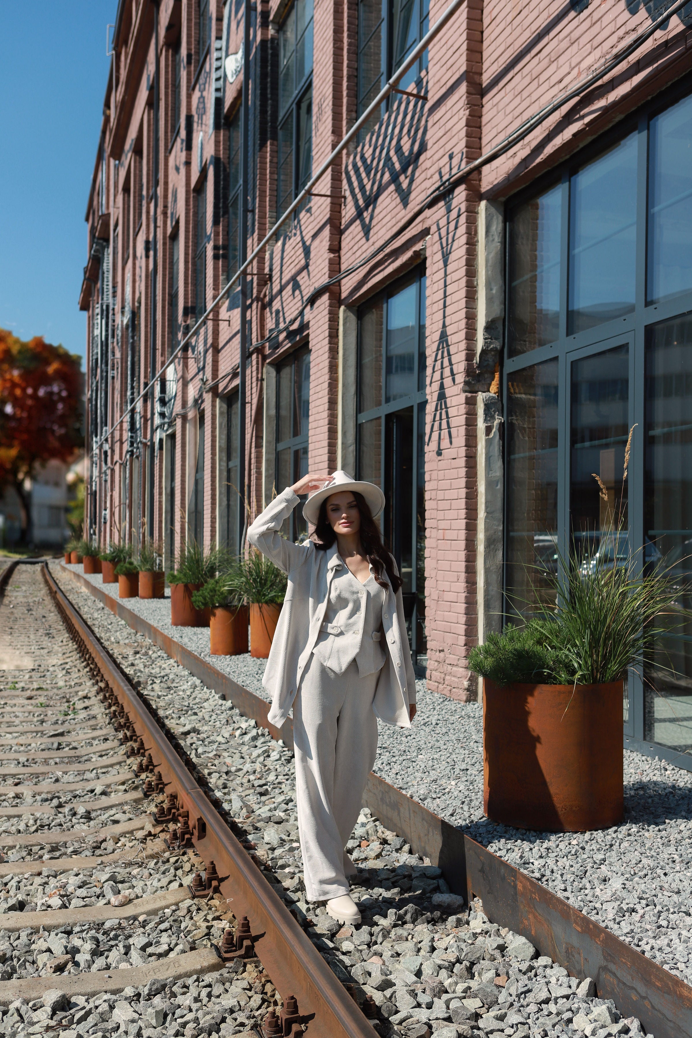 Lega samta jaka "Gerda Beige Velvet"
