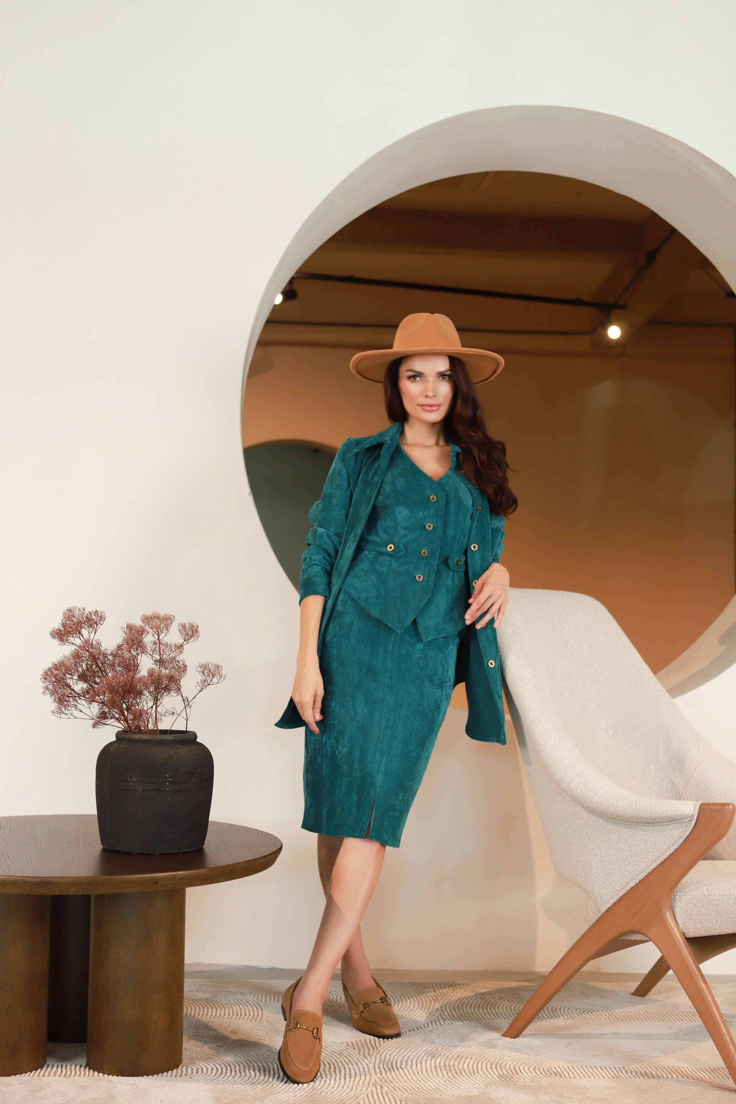 Lega samta korsete "Siena Turquoise Velvet"