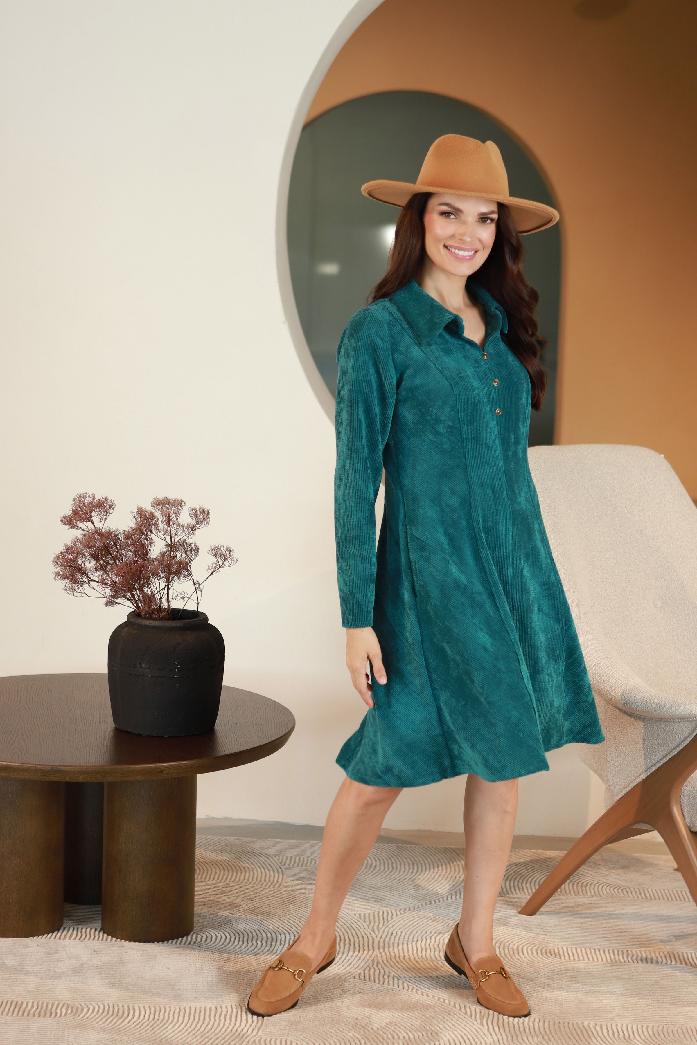 Lega iešota samta kleita "Noemi Turquoise Velvet"