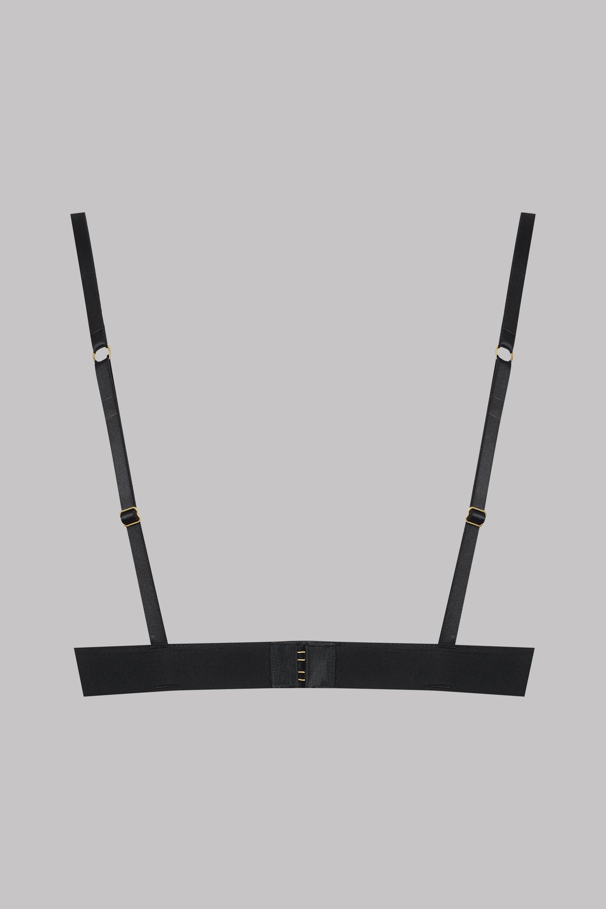 Maison Close прозрачный треугольный бюстгальтер с кружевом "Accroche Coeur Black"