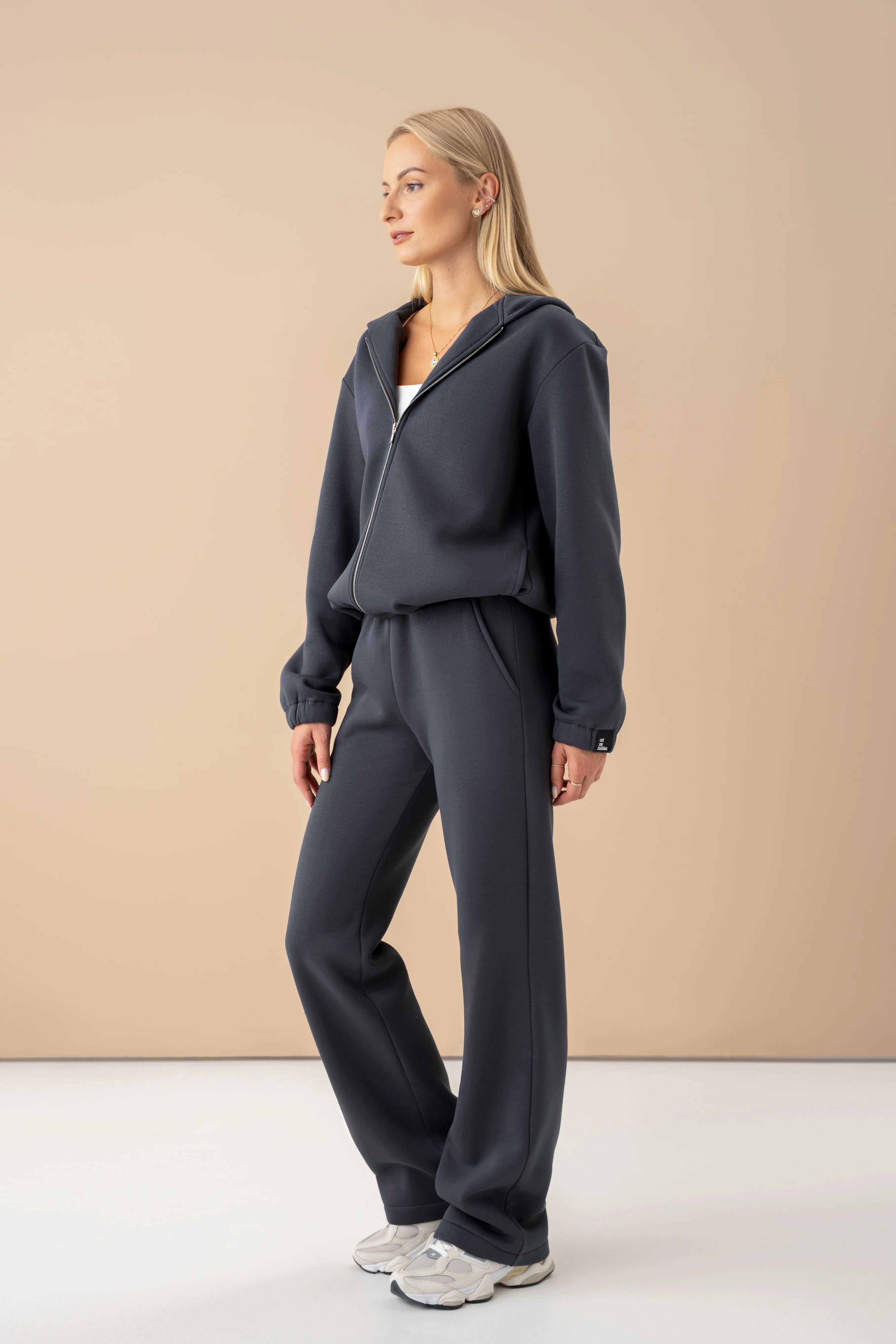 cutmyfashion Leisure Tracksuit Meida Dark Gray