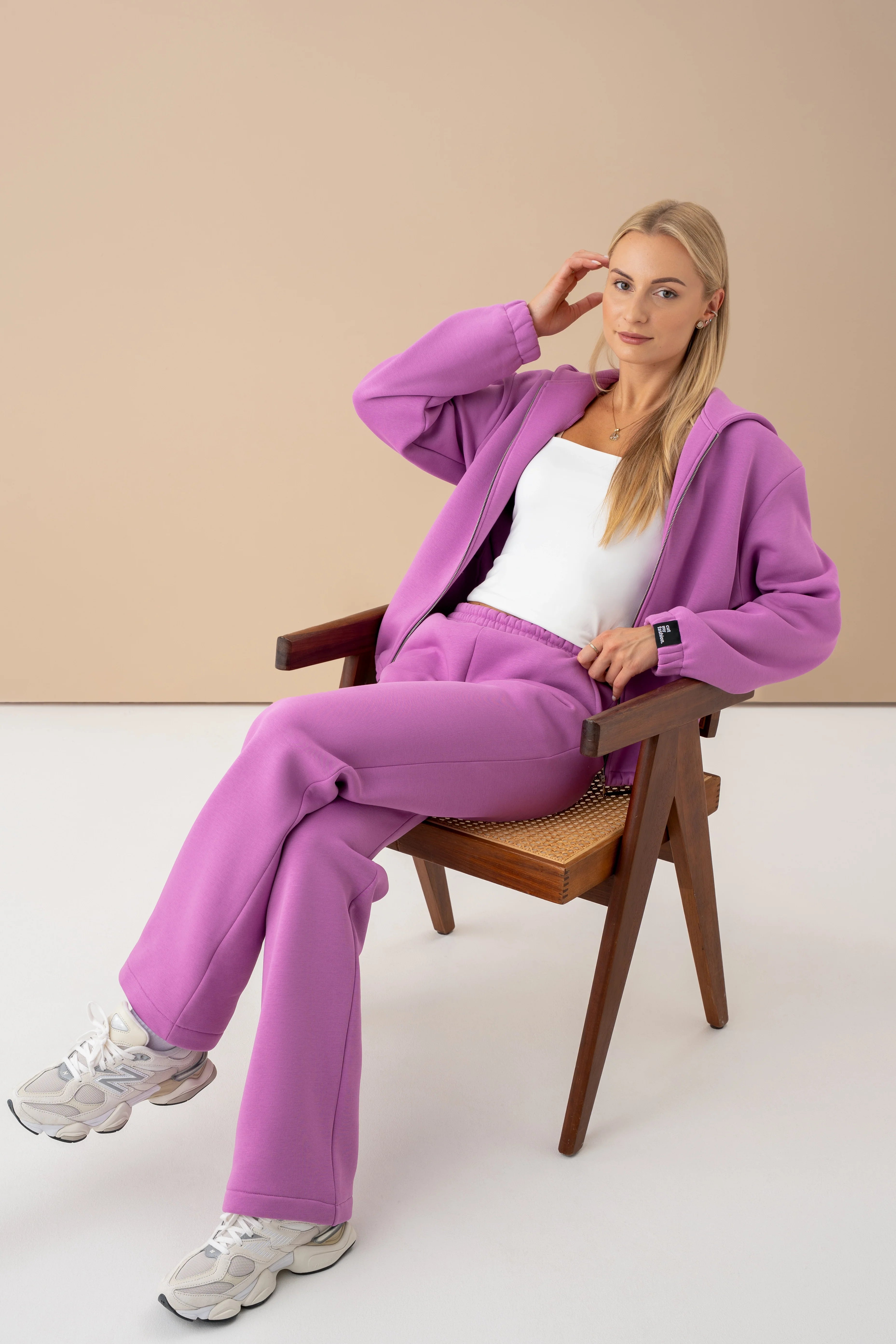 cutmyfashion Leisure Tracksuit Meida Orchid
