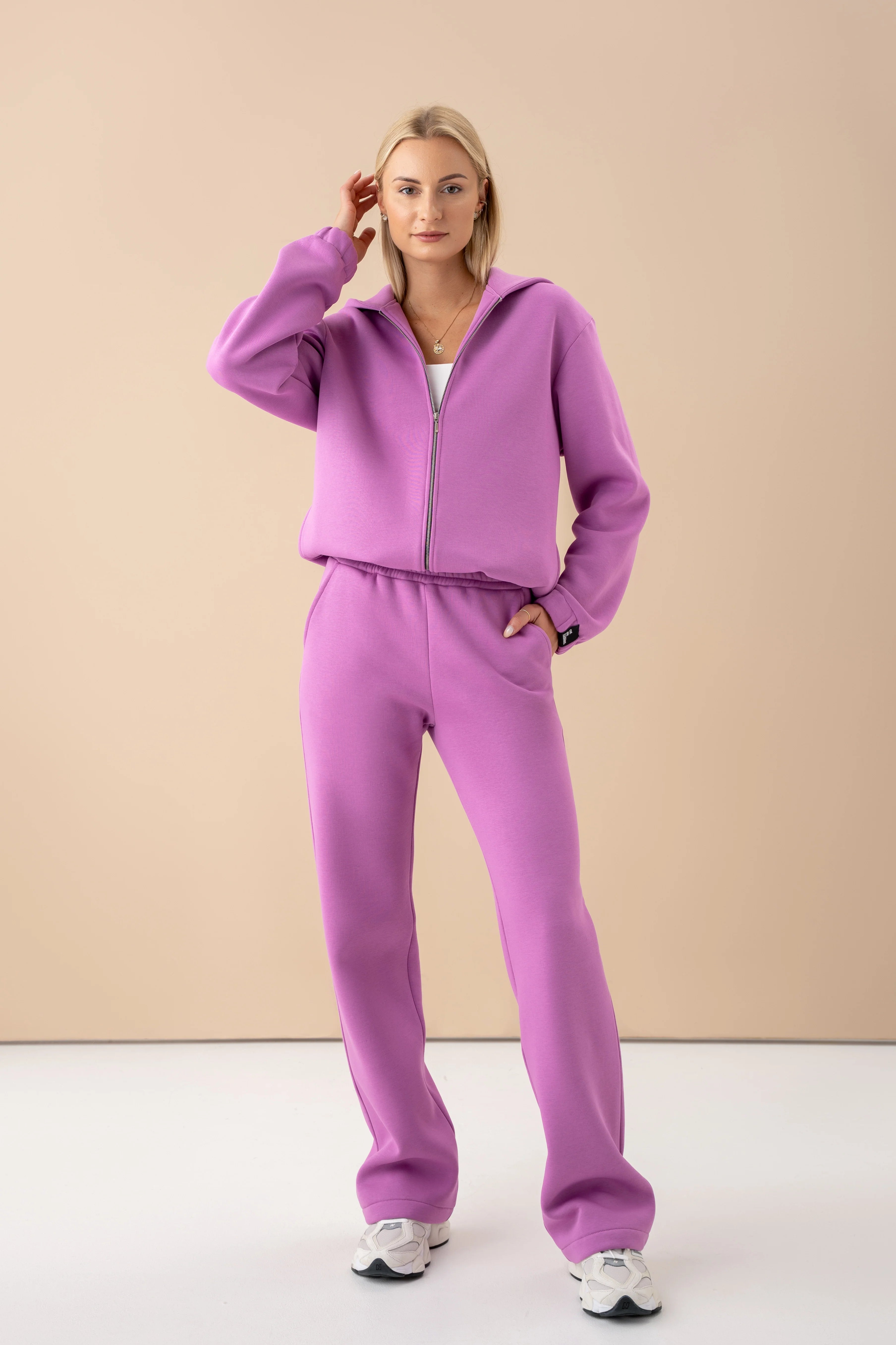 cutmyfashion Leisure Tracksuit Meida Orchid