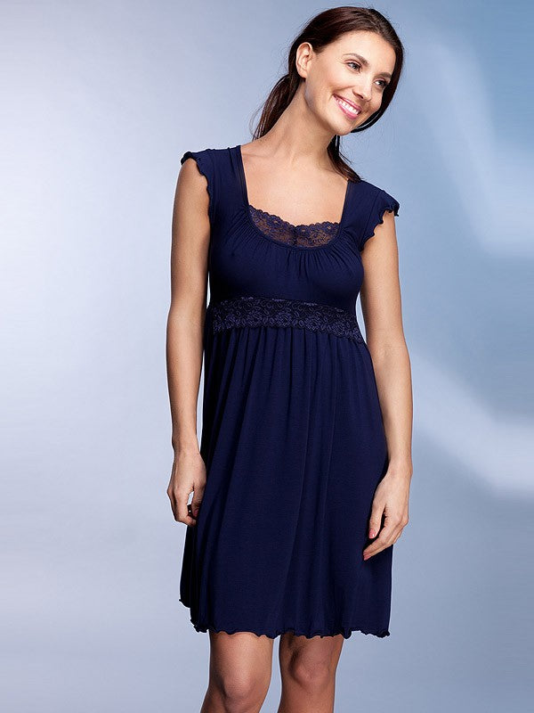 Lega Viscose Nightdress Blanka Blue