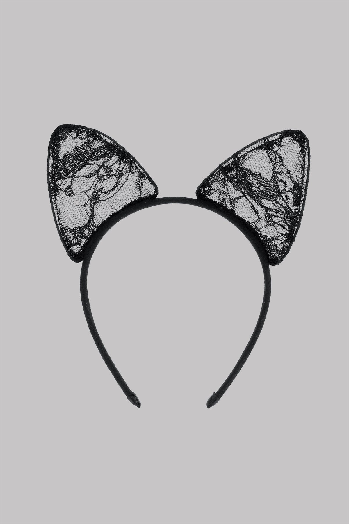 Maison Close ободок с кружевными ушками "Catwoman Black"